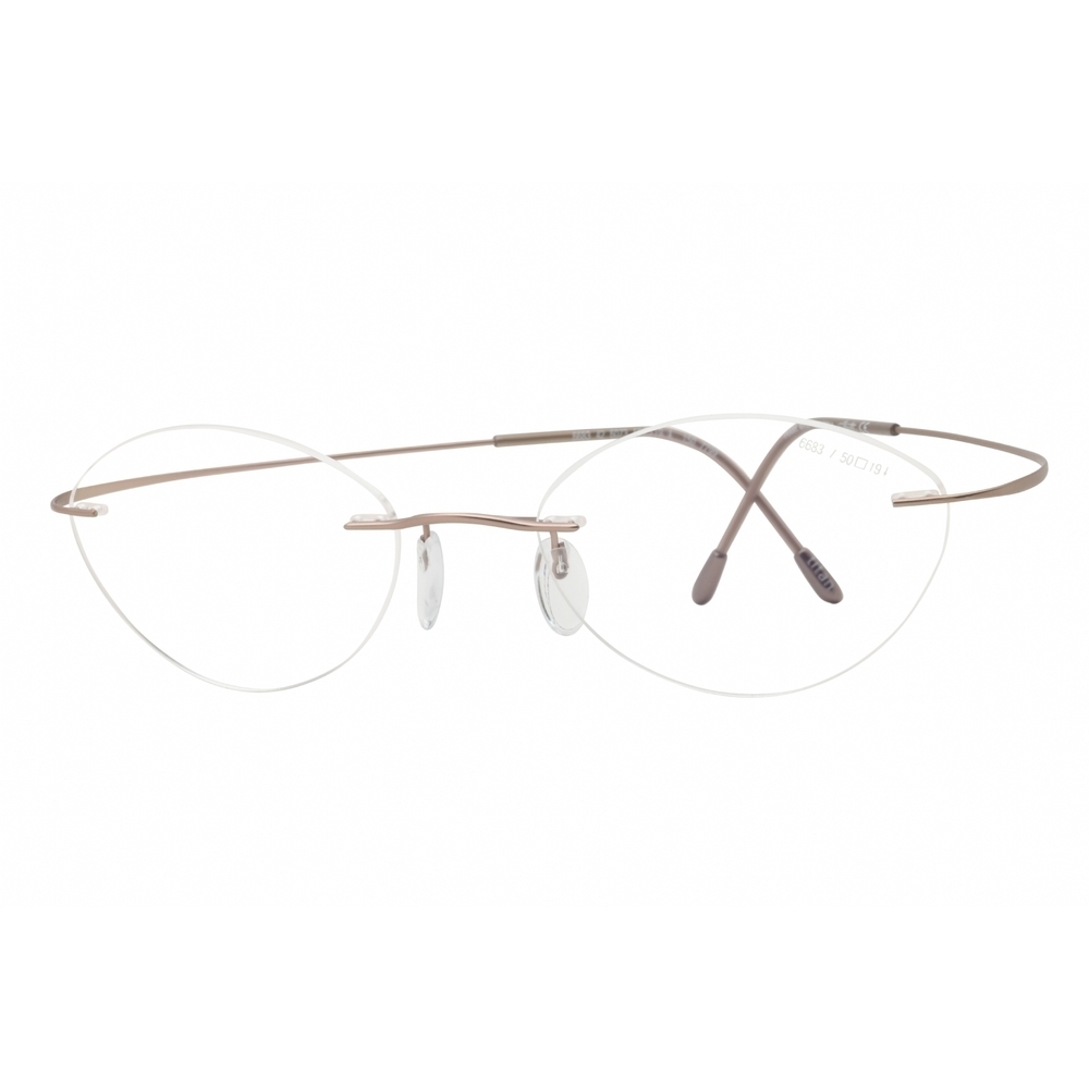NWT Silhouette 6683 True Gold Oval 50mm Eyeglasses
